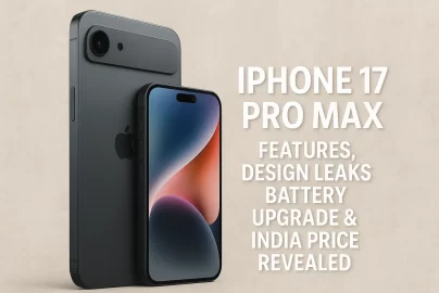 iPhone 17 Pro Max official design leak with camera bar and titanium body